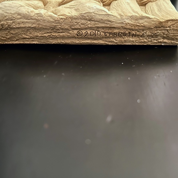 Carruth Studio Christmas Nativity Sculpture Hand Cast In Stone - Picture 10 of 12